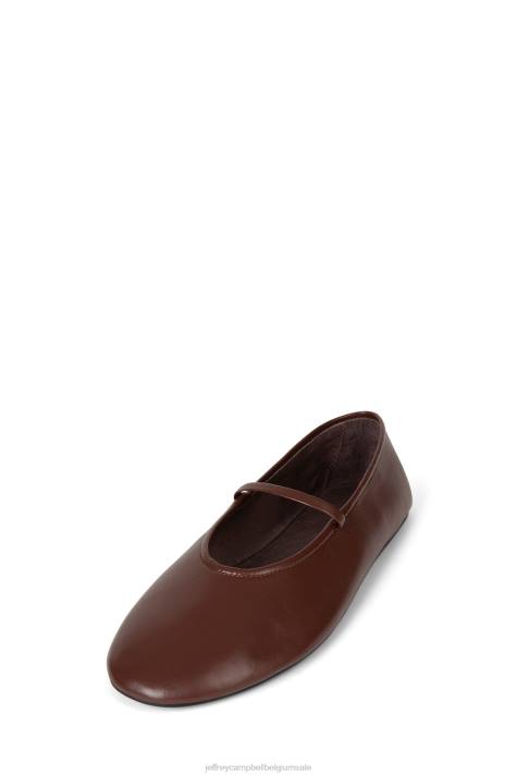 vrouwen Jeffrey Campbell danserina bruin V2LZ55 ballerina's