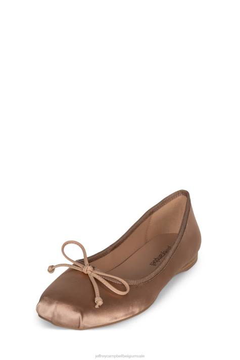 vrouwen Jeffrey Campbell tutu donker natuurlijk satijn V2LZ45 ballerina's