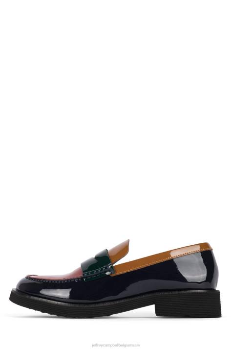 vrouwen Jeffrey Campbell Lenna marine helder multi V2LZ1776 instapper & oxford