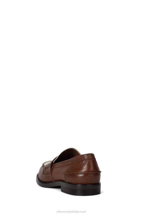 vrouwen Jeffrey Campbell collega lichtbruin V2LZ1771 instapper & oxford