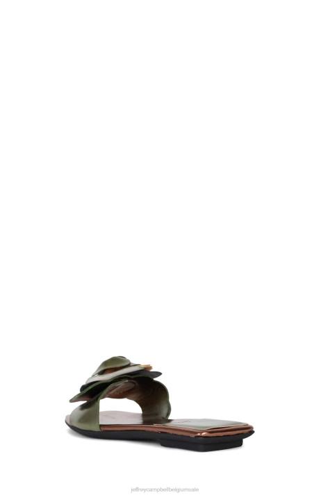 vrouwen Jeffrey Campbell boeket groen brons multi V2LZ1751 sandalen