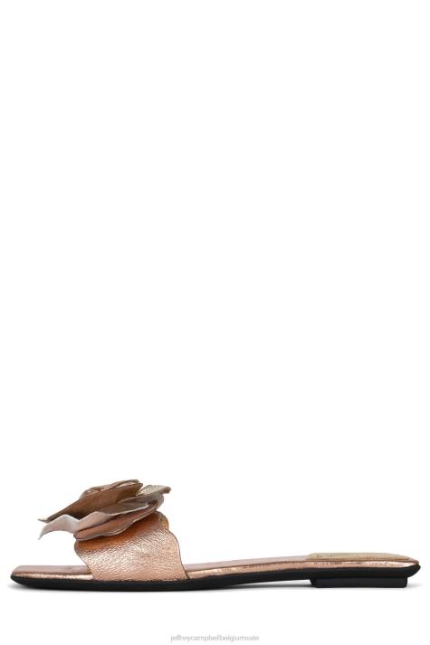 vrouwen Jeffrey Campbell boeket zilver goud metallic combo V2LZ1752 sandalen