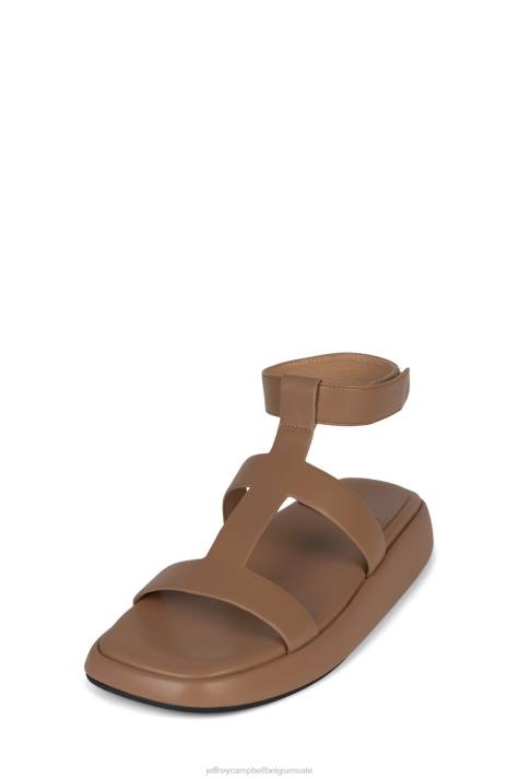 vrouwen Jeffrey Campbell bol donker naturel V2LZ1754 sandalen
