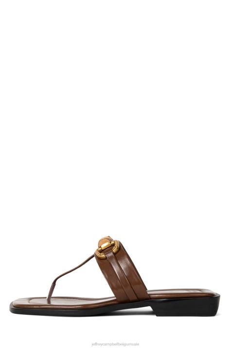 vrouwen Jeffrey Campbell bora-bora bruin goud V2LZ1736 sandalen
