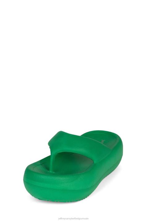 vrouwen Jeffrey Campbell chillaxine groente V2LZ173 sandalen
