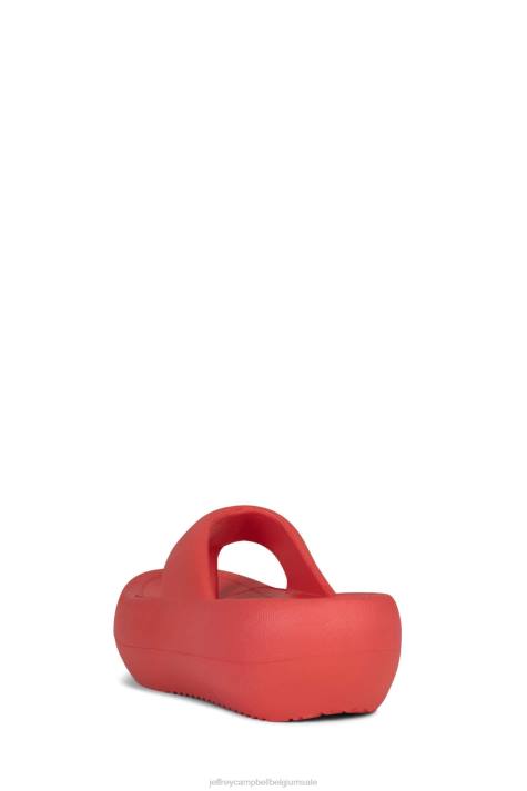 vrouwen Jeffrey Campbell chillaxine rood V2LZ171 sandalen