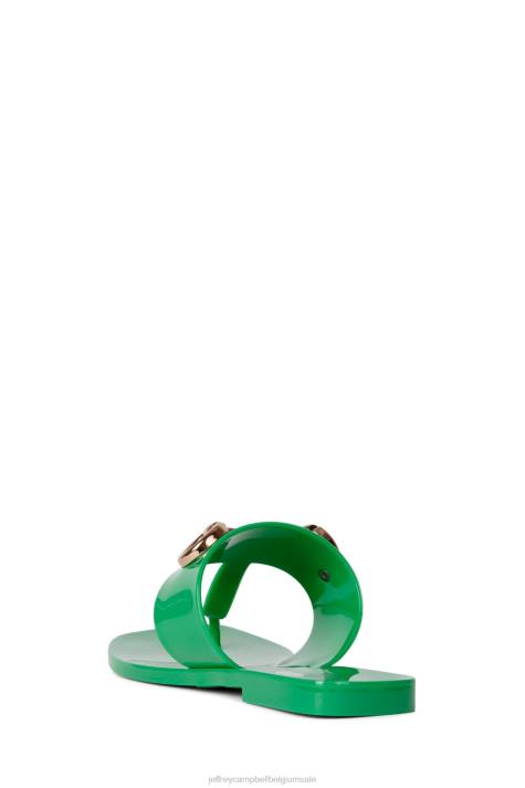 vrouwen Jeffrey Campbell een klein beetje groen glanzend V2LZ137 sandalen