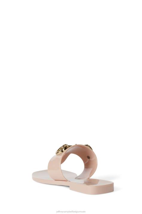 vrouwen Jeffrey Campbell een klein beetje natuurlijk glanzend V2LZ135 sandalen