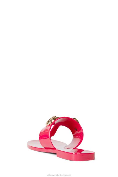 vrouwen Jeffrey Campbell een klein beetje rood glanzend V2LZ138 sandalen