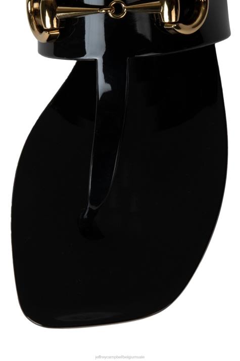 vrouwen Jeffrey Campbell een klein beetje zwart glanzend V2LZ136 sandalen