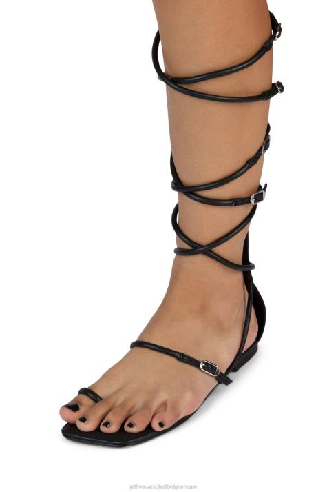 vrouwen Jeffrey Campbell gladia zwart V2LZ121 sandalen