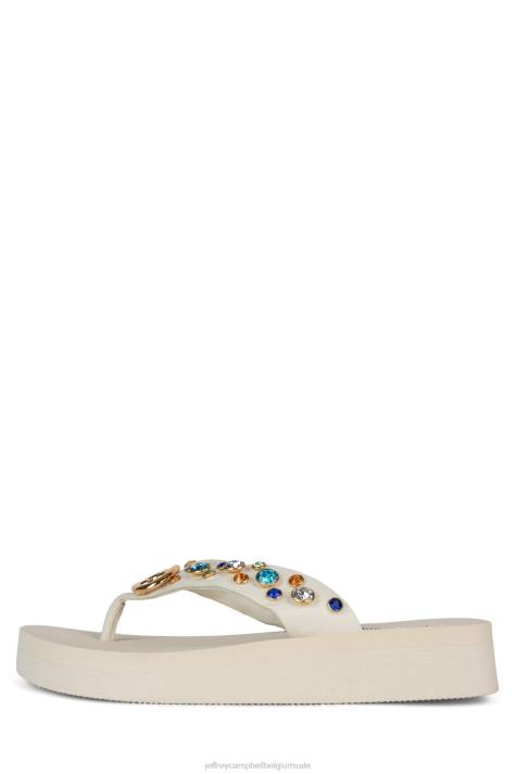 vrouwen Jeffrey Campbell iconen creme multi V2LZ170 sandalen