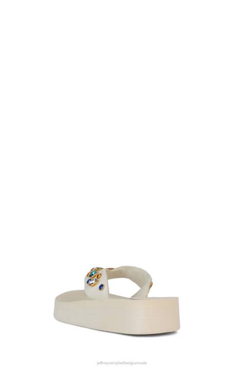 vrouwen Jeffrey Campbell iconen creme multi V2LZ170 sandalen