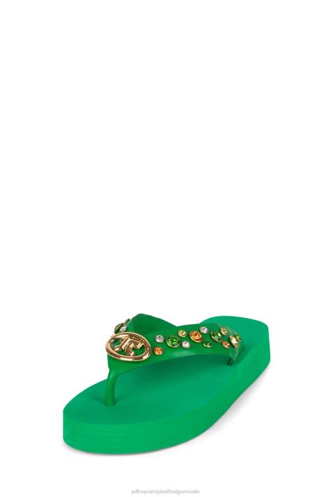 vrouwen Jeffrey Campbell iconen groene multi V2LZ168 sandalen