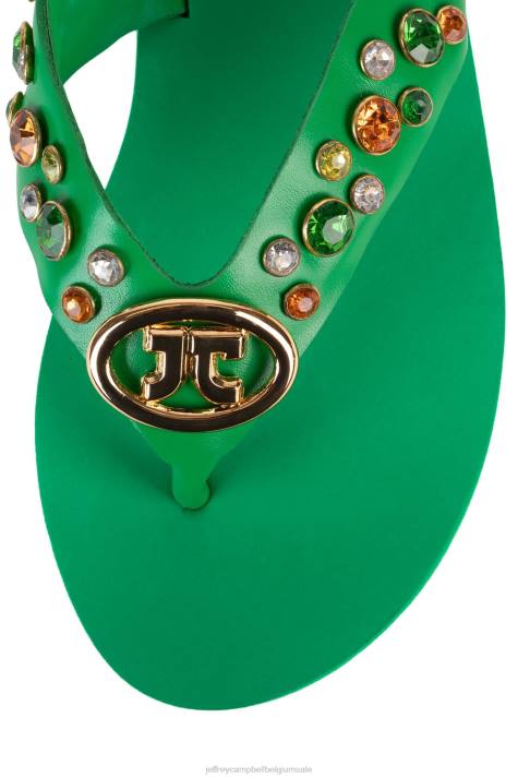 vrouwen Jeffrey Campbell iconen groene multi V2LZ168 sandalen
