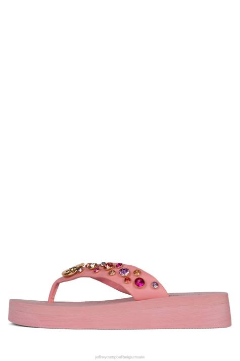 vrouwen Jeffrey Campbell iconen roze multi V2LZ164 sandalen