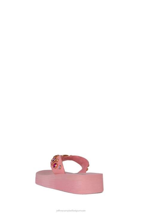 vrouwen Jeffrey Campbell iconen roze multi V2LZ164 sandalen
