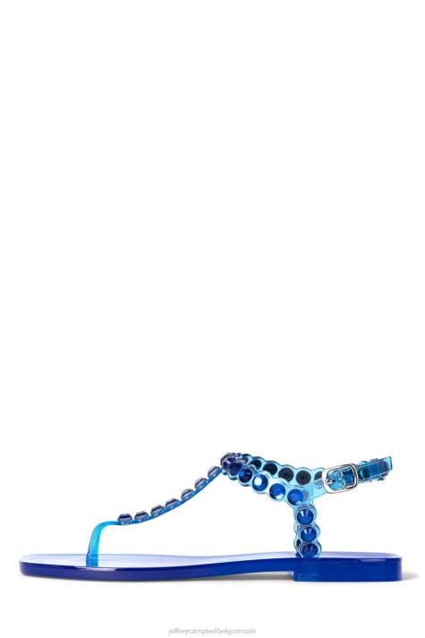 vrouwen Jeffrey Campbell jemmin blauw glanzend V2LZ160 sandalen