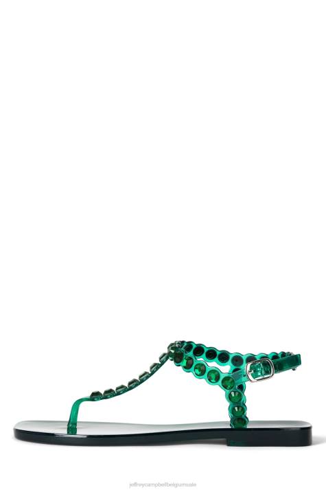 vrouwen Jeffrey Campbell jemmin donkergroen glanzend V2LZ162 sandalen