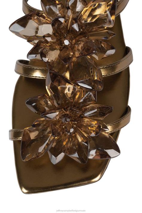 vrouwen Jeffrey Campbell kristalliseren brons metaalachtig V2LZ1737 sandalen