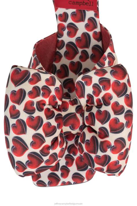 vrouwen Jeffrey Campbell lieverd-2 rode hartjes V2LZ1763 sandalen