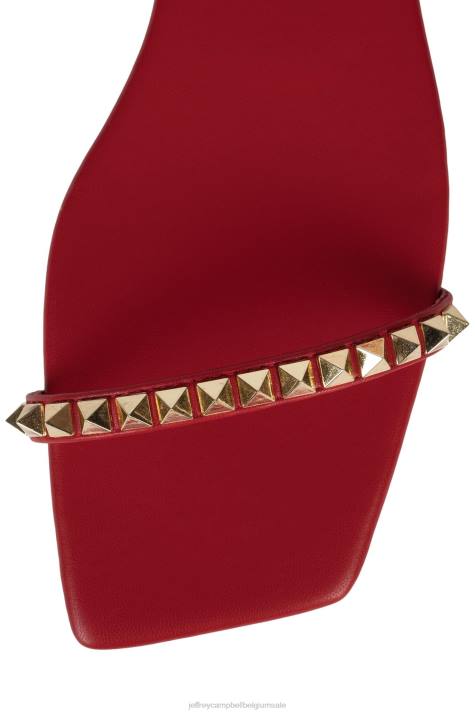 vrouwen Jeffrey Campbell luxe rood goud V2LZ1739 sandalen