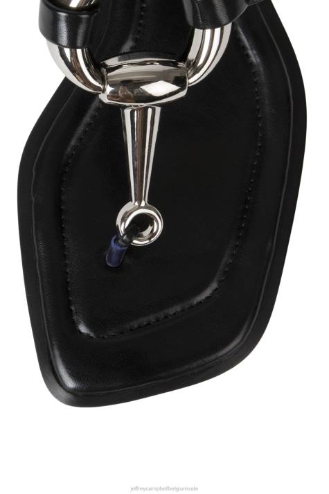 vrouwen Jeffrey Campbell matala zwart zilver V2LZ101 sandalen