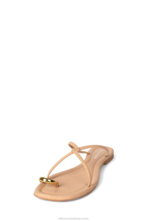 vrouwen Jeffrey Campbell pacifisch beige goud V2LZ100 sandalen
