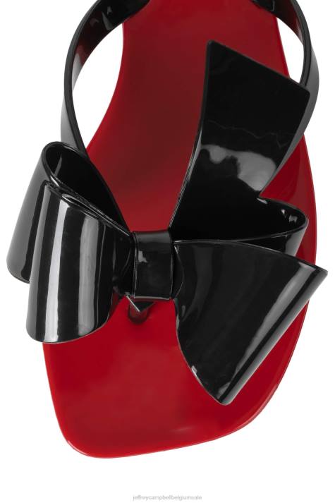vrouwen Jeffrey Campbell suikerachtig rood glanzend zwart glanzend V2LZ154 sandalen