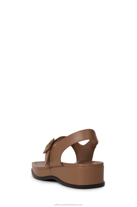 vrouwen Jeffrey Campbell vanderbilt lichtbruin V2LZ27 sandalen