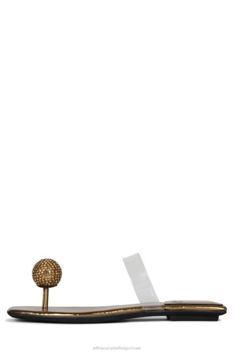 vrouwen Jeffrey Campbell verfijnd goud duidelijk V2LZ1744 sandalen