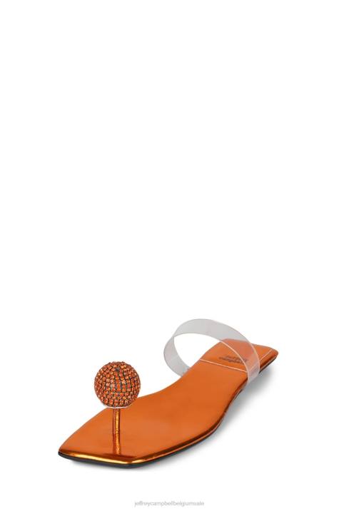 vrouwen Jeffrey Campbell verfijnd oranje duidelijk V2LZ1746 sandalen