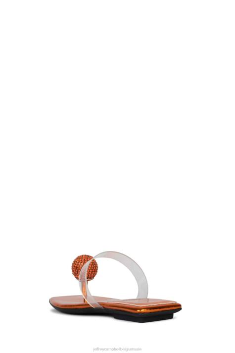 vrouwen Jeffrey Campbell verfijnd oranje duidelijk V2LZ1746 sandalen