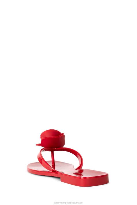 vrouwen Jeffrey Campbell zo lief rood glanzend V2LZ159 sandalen