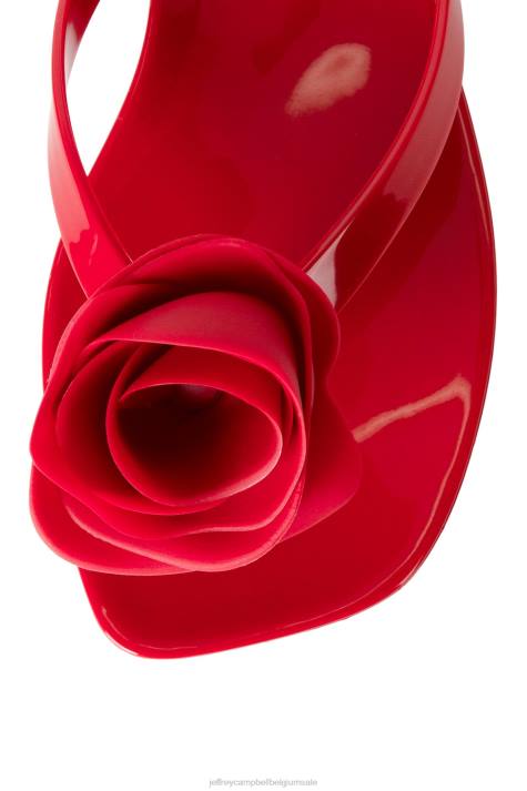 vrouwen Jeffrey Campbell zo lief rood glanzend V2LZ159 sandalen