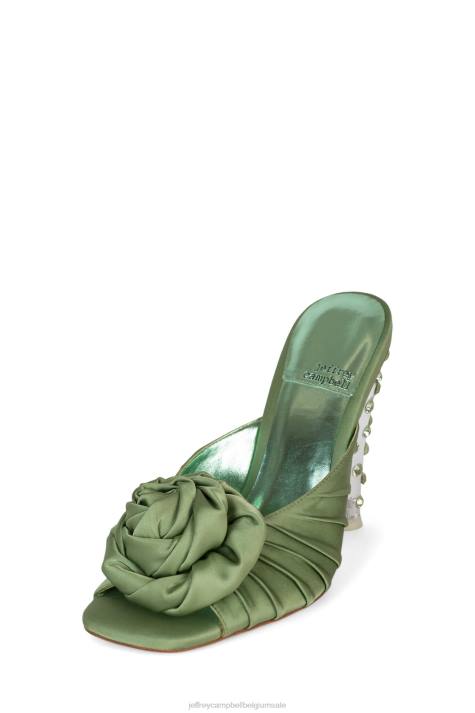 vrouwen Jeffrey Campbell bloeide groen satijn groen V2LZ1319 hakken pomp