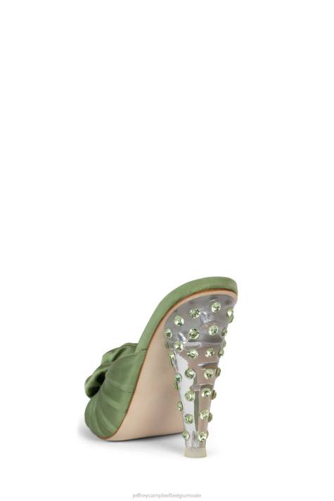 vrouwen Jeffrey Campbell bloeide groen satijn groen V2LZ1319 hakken pomp