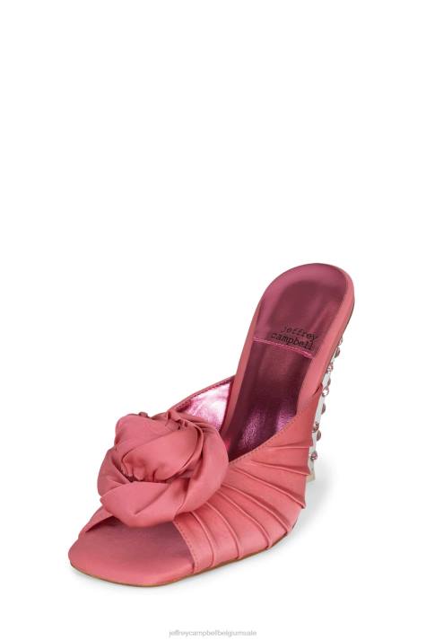 vrouwen Jeffrey Campbell bloeide roze satijn roze V2LZ1318 hakken pomp