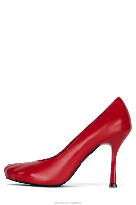vrouwen Jeffrey Campbell conformeren rood V2LZ1333 hakken pomp