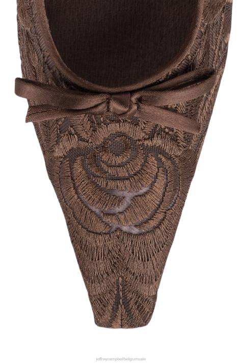 vrouwen Jeffrey Campbell genadig bruin V2LZ1379 hakken pomp