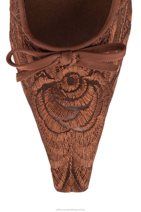 vrouwen Jeffrey Campbell genadig bruinen V2LZ1378 hakken pomp