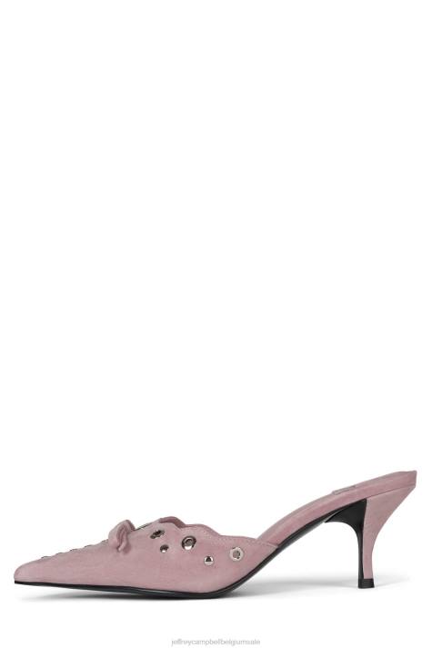 vrouwen Jeffrey Campbell gratis babyroze suède zilver V2LZ1396 hakken pomp