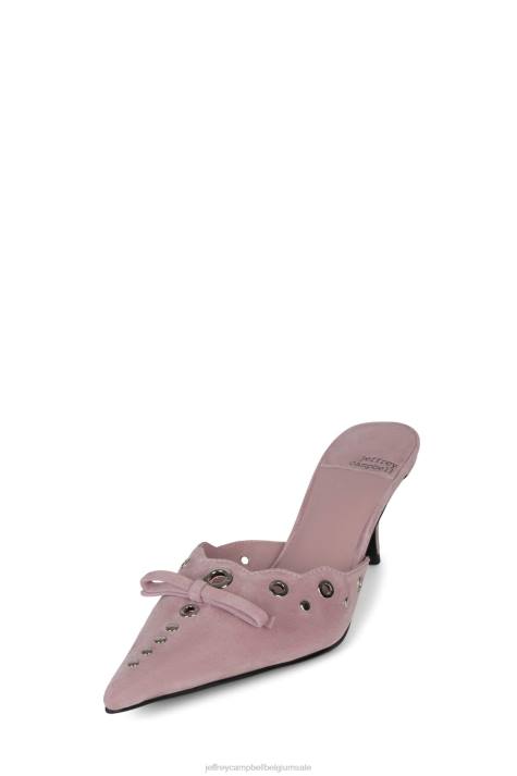 vrouwen Jeffrey Campbell gratis babyroze suède zilver V2LZ1396 hakken pomp