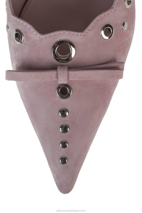 vrouwen Jeffrey Campbell gratis babyroze suède zilver V2LZ1396 hakken pomp