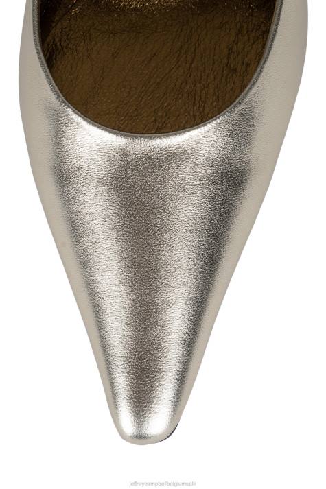 vrouwen Jeffrey Campbell juliette goud brons combinatie V2LZ1340 hakken pomp