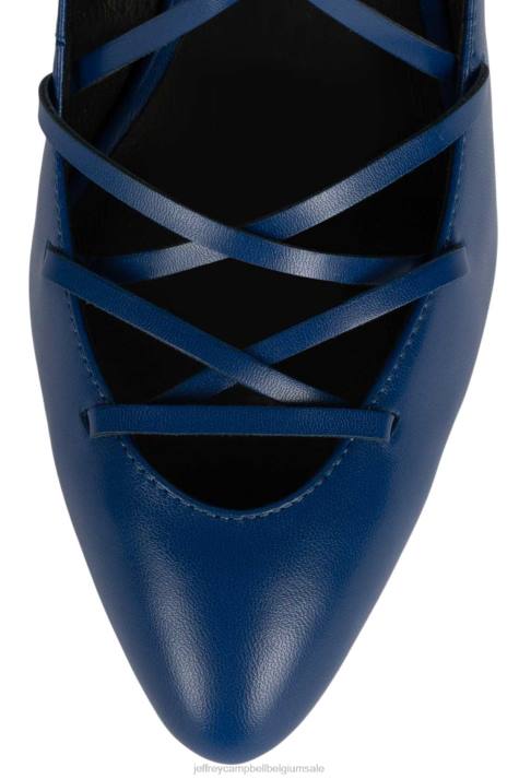 vrouwen Jeffrey Campbell kreuger blauw V2LZ1369 hakken pomp