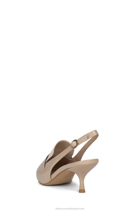 vrouwen Jeffrey Campbell literatuur beige crèmekleurige doos V2LZ1390 hakken pomp