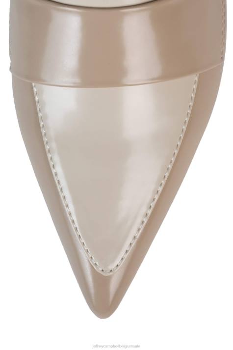 vrouwen Jeffrey Campbell literatuur beige crèmekleurige doos V2LZ1390 hakken pomp