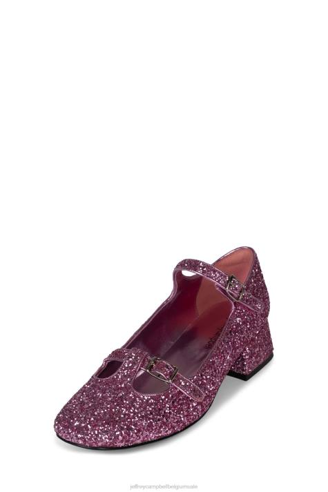 vrouwen Jeffrey Campbell muzikaal fuchsia glitters V2LZ1397 hakken pomp