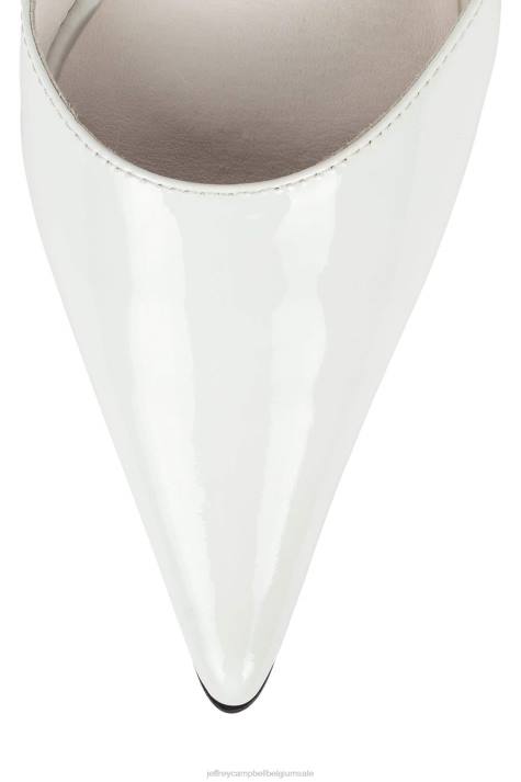 vrouwen Jeffrey Campbell omsingelen wit lakgoud V2LZ1381 hakken pomp